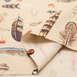 C/L Canvas Print Fabric - Feather - nomura tailor