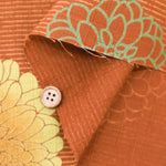Cotton Southern Cross Fabric Discharge Printing - Ori-Ji Chrysanthemum Pattern - nomura tailor