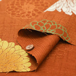 Cotton Southern Cross Fabric Discharge Printing - Ori-Ji Chrysanthemum Pattern - nomura tailor