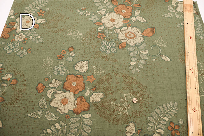 Cotton Southern Cross Fabric Discharge Printing - Tsujigahana Shibori-Style Pattern - nomura tailor