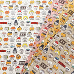 Cotton Canvas Printed Fabric - Character Cat - nomura tailor