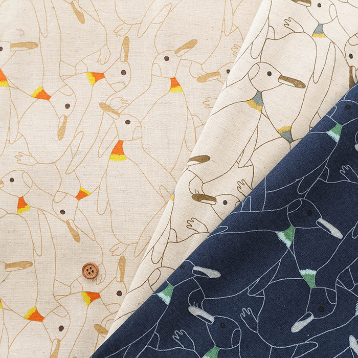 C/L Muslin Print Fabric - Penguin - nomura tailor