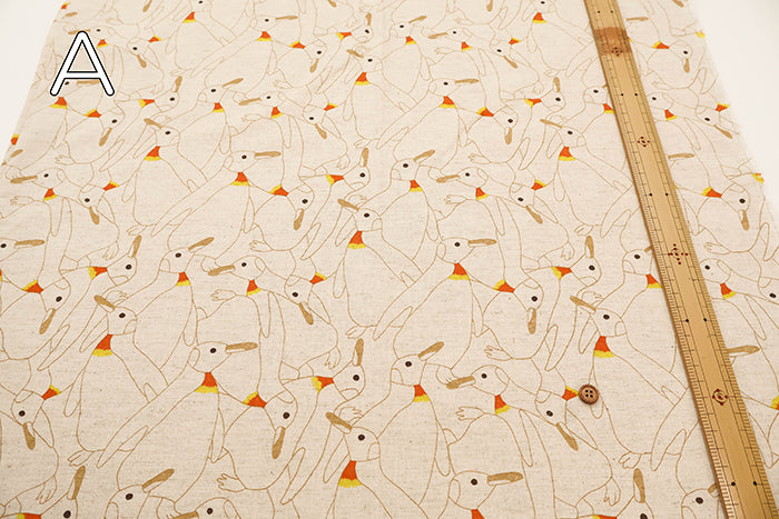 C/L Muslin Print Fabric - Penguin - nomura tailor