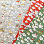 C/L Canvas Print Fabric - Cat Travel Journal - nomura tailor