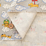C/L Canvas Print Fabric - Cat Travel Journal - nomura tailor