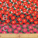 Cotton Broadcloth Printed Fabric - Small camellia - nomura tailor