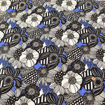 Cotton Corduroy Printed Fabric - Art Flower - nomura tailor