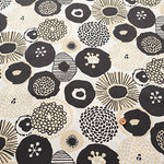Water repellent Nylon Taffeta Fabric - Ink Blue Flowers - nomura tailor