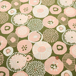 Water repellent Nylon Taffeta Fabric - Ink Blue Flowers - nomura tailor