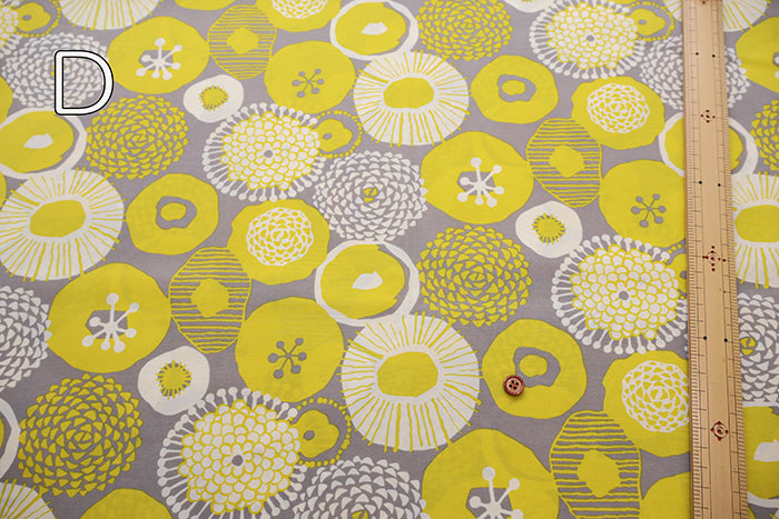 Water repellent Nylon Taffeta Fabric - Ink Blue Flowers - nomura tailor
