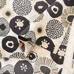 Water repellent Nylon Taffeta Fabric - Ink Blue Flowers - nomura tailor