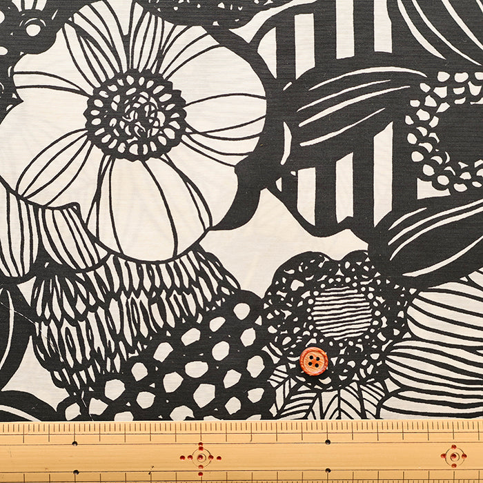 Water repellent Nylon Taffeta Fabric - Art Flower - nomura tailor