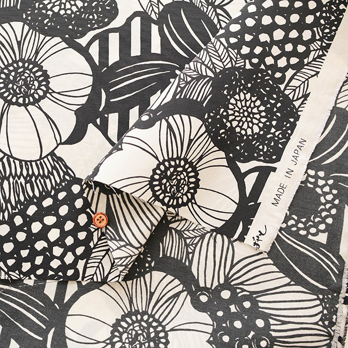 Water repellent Nylon Taffeta Fabric - Art Flower - nomura tailor