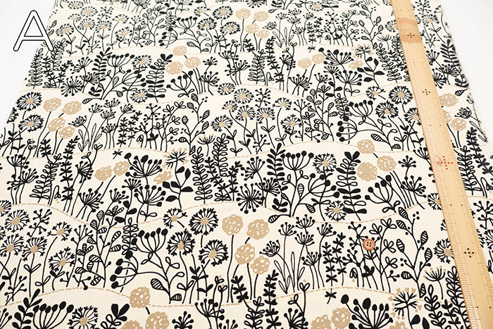 Cotton Shirt Cord Printed Fabric - Wildflowers - nomura tailor