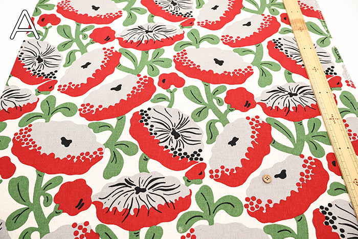 C/L Canvas Print Fabric - Flower in Meal