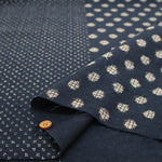 Cotton Kawachi Momen (Thick) Fabric - Stepped Field Ikat Patten - nomura tailor