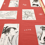 <Patterned Cut> Kawachi Momen (Thick) Tsutaju Panel Pattern (1 Pattern: Approx. 110cm × 74cm) - nomura tailor