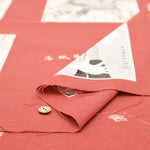 <Patterned Cut> Kawachi Momen (Thick) Tsutaju Panel Pattern (1 Pattern: Approx. 110cm × 74cm) - nomura tailor