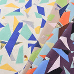 Cotton 40 broadcloth printed fabric Triangle - nomura tailor
