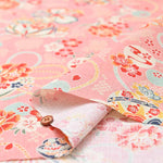 Cotton Dobby Printed Fabric - Japanese Ball - nomura tailor