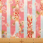 Cotton Dobby Fabric - Japanese Pattern Stripe - nomura tailor