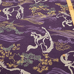 Cotton Dobby Fabric - Japanese Pattern Horse - nomura tailor