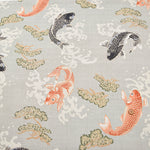 Cotton Dobby Fabric  - Japanese Pattern - Carp - nomura tailor