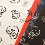 Polyester Chirimen (Crepe) Printed Fabric - Daruma - nomura tailor
