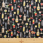 60"Cotton Lawn Print Fabric Liquor - nomura tailor
