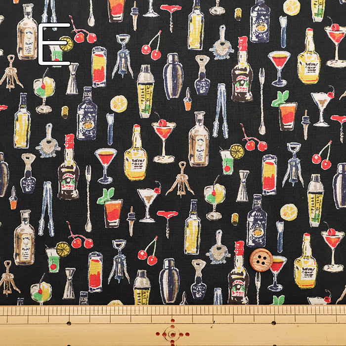 60"Cotton Lawn Print Fabric Liquor - nomura tailor