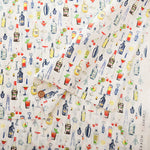 60"Cotton Lawn Print Fabric Liquor - nomura tailor