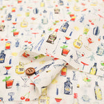 60"Cotton Lawn Print Fabric Liquor - nomura tailor