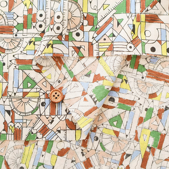 60"Cotton Lawn Fabric - Stationery - nomura tailor