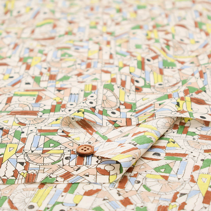 60"Cotton Lawn Fabric - Stationery - nomura tailor