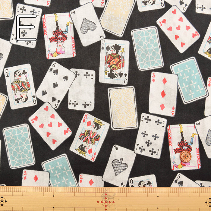 Cotton 60 Lawn Fabric - Musician's Trump Card - nomura tailor