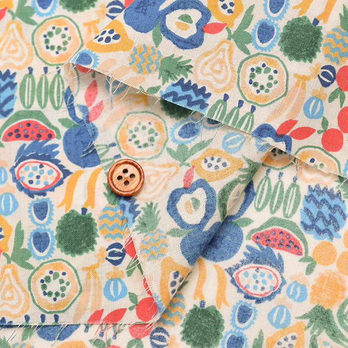 Cotton 60 Lawn Printed Fabric - Petit Fruits - nomura tailor