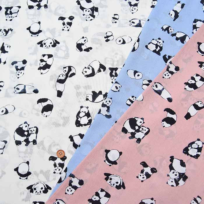 Cotton 60 Lawn Print Fabric - Panda - nomura tailor