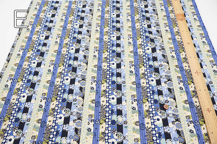 Cotton Dobby Fabric - Modern Patchwork - nomura tailor