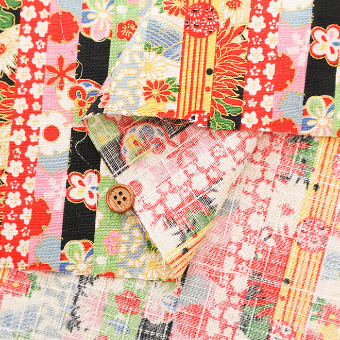 Cotton Dobby Fabric - Modern Patchwork - nomura tailor