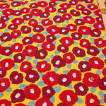 Cotton Shantung Print Fabric - Camellia - nomura tailor