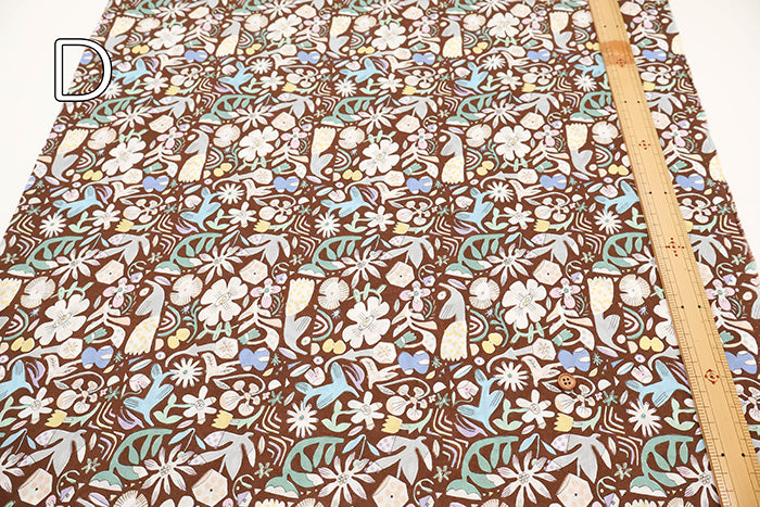 60"Cotton Lawn Fabric - Flower - nomura tailor