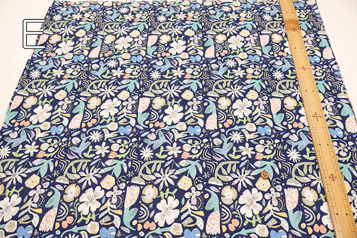 60"Cotton Lawn Fabric - Flower - nomura tailor