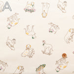 60” Cotton Lawn Fabric - Stylish Dog - nomura tailor