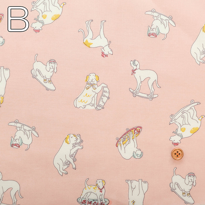 60” Cotton Lawn Fabric - Stylish Dog - nomura tailor