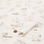 60” Cotton Lawn Fabric - Stylish Dog - nomura tailor