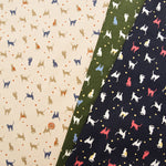 21W Cotton Corduroy Printed Fabric - Cat - nomura tailor