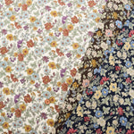 21W Cotton Corduroy Print Fabric - Drawing Flower - nomura tailor