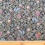 21W Cotton Corduroy Print Fabric - Elegant Flower - nomura tailor