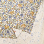 21W Cotton Corduroy Print Fabric - Elegant Flower - nomura tailor