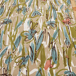 Cotton Fine Corduroy Print Fabric - Art Flower - nomura tailor